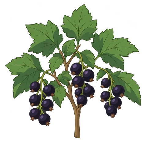 Blackcurrant illustration
