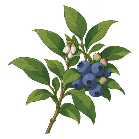 Blueberry illustration
