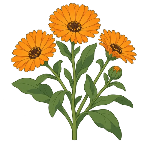 Calendula illustration