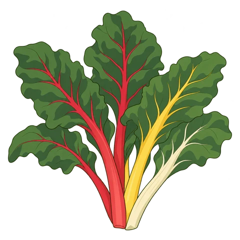 Swiss chard illustration