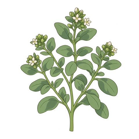Sweet marjoram illustration