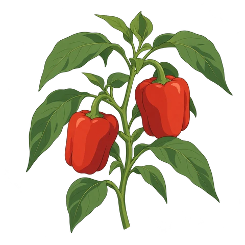 Bell pepper illustration
