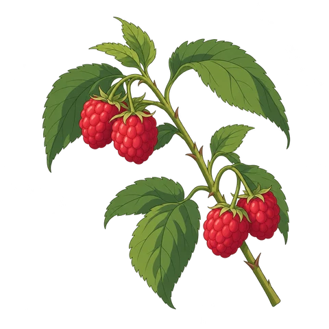 Raspberry illustration