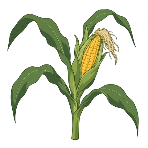 Sweetcorn illustration